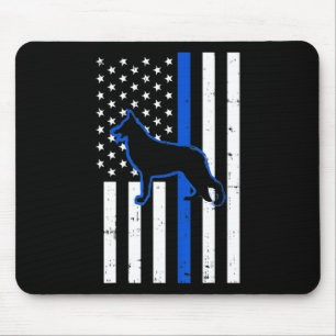 Mousepad german shepherd Policial Cão K9 Patriótico