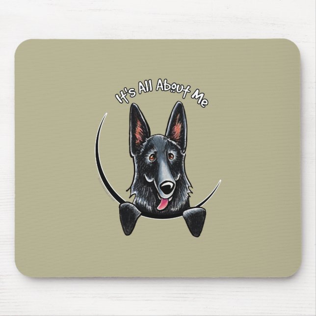 Mousepad German shepherd preto IAAM (Frente)