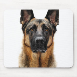 Mousepad German shepherd Sentado