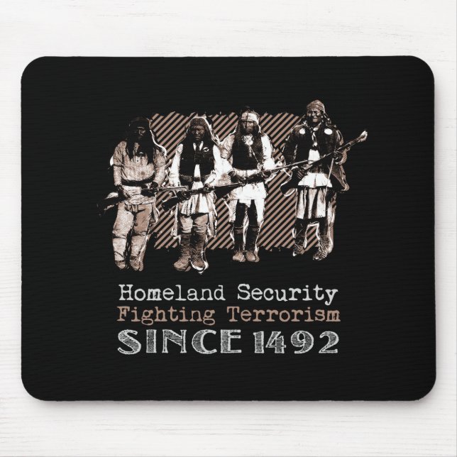 Mousepad Geronimo Art Native American Warriors Apache Tribe (Frente)