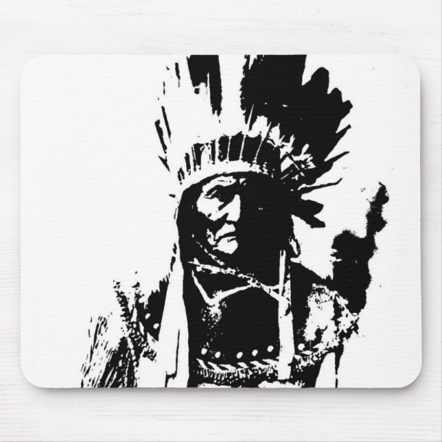 Mousepad Gerônimo preto e branco (Frente)