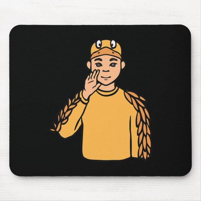Mousepad Gesto de Mão Animal Surdo Audição Perde Awarenes (Frente)