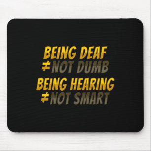 Mousepad Gesto de Mão Conscientização sobre Perda Auditiva