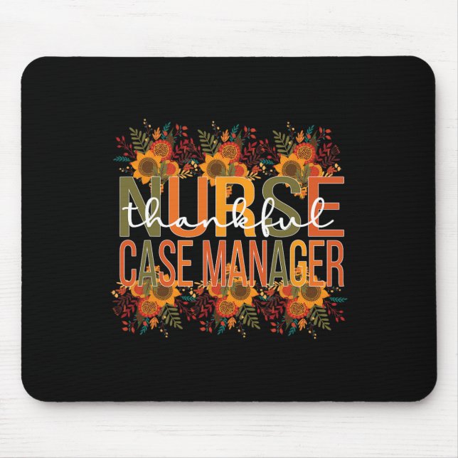 Mousepad Gestor de casos de enfermeira agradecida Caso de A (Frente)