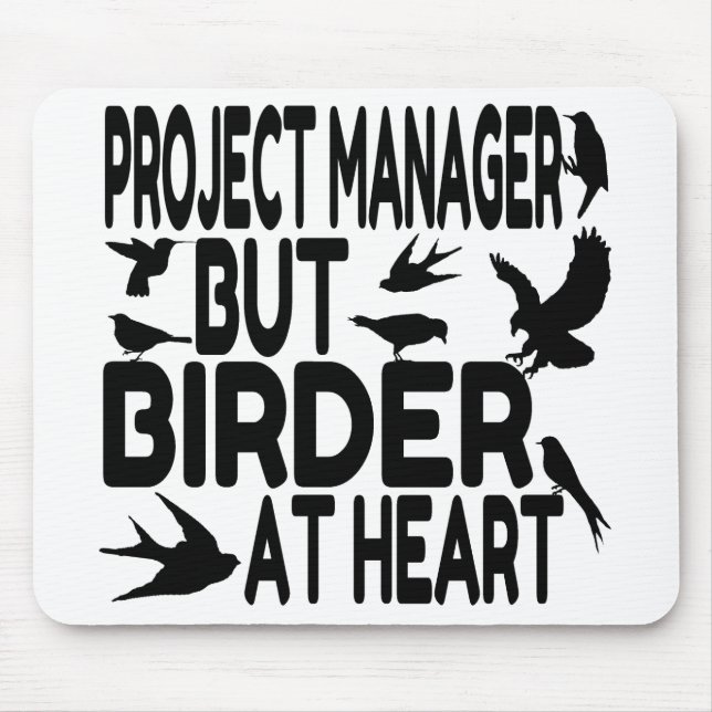 Mousepad Gestor de Projetos Bird Lover (Frente)