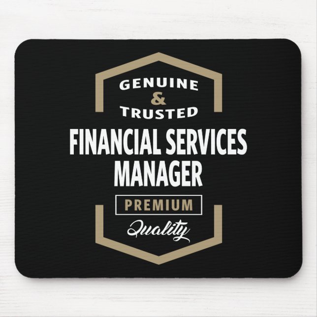 Mousepad Gestor de Serviços Financeiros | Ideias de present (Frente)