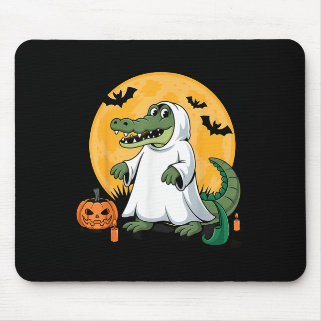 Mousepad Ghost Alligator Halloween Soky Gator Lovers (Frente)