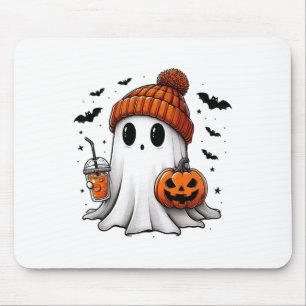 Mousepad Ghost Ghost Coffee Halloween Ghost Ice Cof