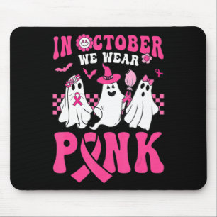 Mousepad Ghost Hallo, Guerreiro do Cancer de Mama Rosa Vist