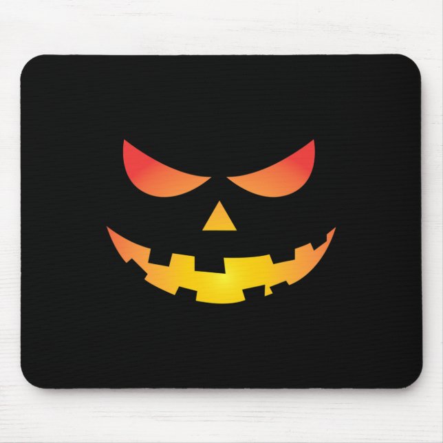 Mousepad Giant Jack O' Lanterna Face Halloween Pumpkin Dive (Frente)