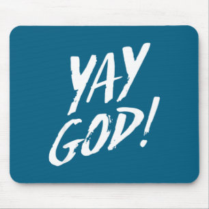 Mousepad Gif Divertido Deus Gráfico Jesus Religião Cristã