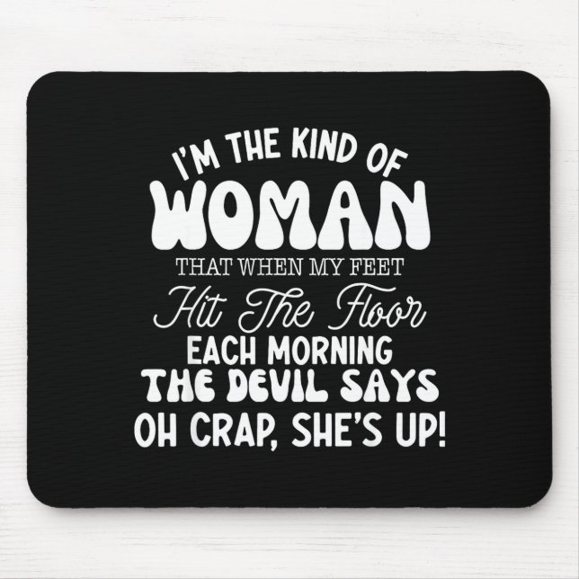 Mousepad Gift For Women Motivational Quote Confident Woman  (Frente)