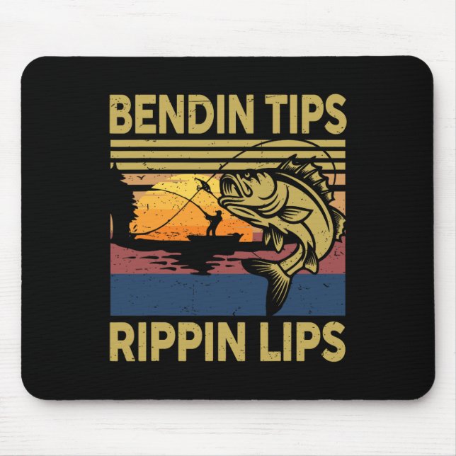 Mousepad Gift Men Bendin Tips Rippin Lábios Camisa B D (Frente)