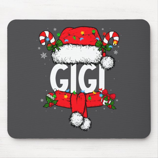 Mousepad Gigi Christmas Pajama Santa Claus Family Matching  (Frente)