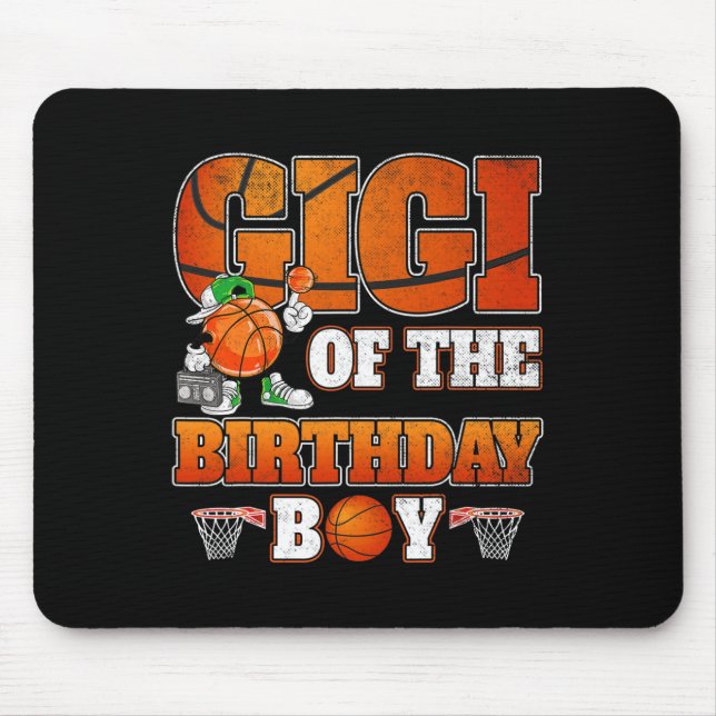 Mousepad Gigi Da Família De Jogadores De Basquete Birthday  (Frente)