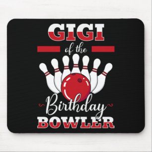 Mousepad Gigi do Arco de Aniversário da Boliche Festa de An