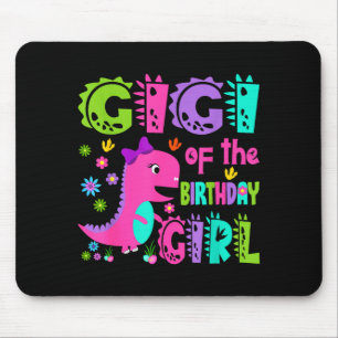 Mousepad Gigi do dinossauro saurus rex da menina de anivers
