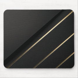 Mousepad Gilded Alignment — Minimalist Black & Gold