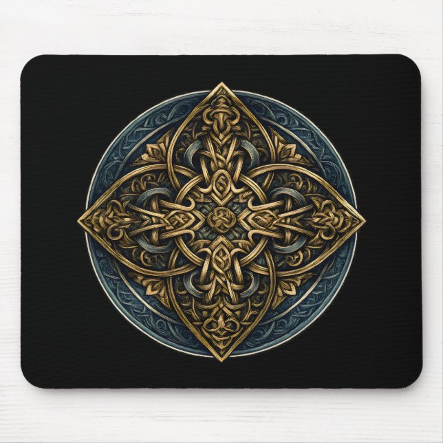 Mousepad Gilded Knot Continuum — Ornate Celtic (Frente)