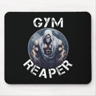 Mousepad Ginásio Ceifador Fitness Halloween Esqueleto Trein