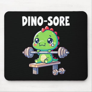 Mousepad Ginásio de Dinossauros Treino de Fitness Levantand