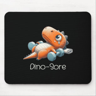 Mousepad Ginásio Divertido Treino Dinossauro Levantamento d