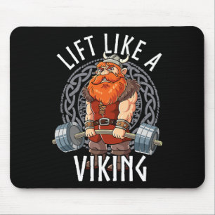 Mousepad Ginásio musculação levante como um Viking