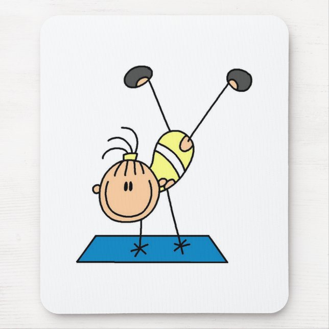 Mousepad Ginasta Praticando  (Frente)