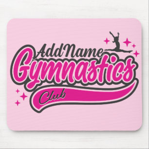 Mousepad Ginástica de Divisão de Gymnast de NOME Personaliz