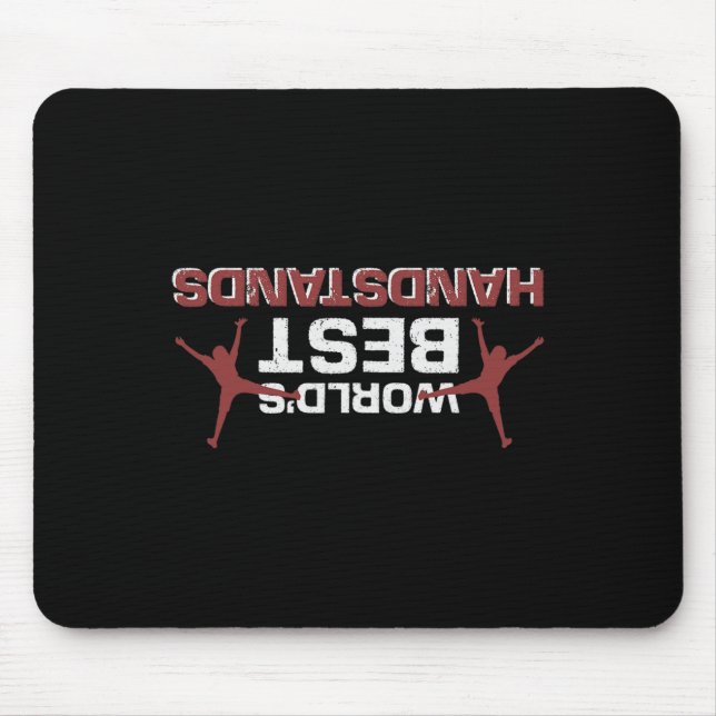 Mousepad Ginástica de Melhores Paradas de Mão do Mundo  (Frente)