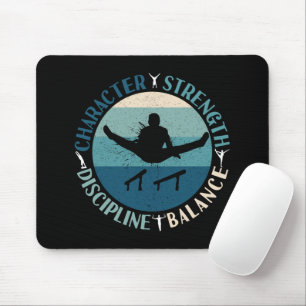 Mousepad Ginástica Masculina Força de Caráter Disciplina