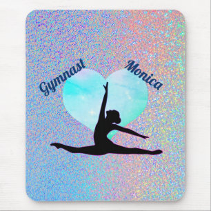 Mousepad ginástica Silver Sparkle Holograma