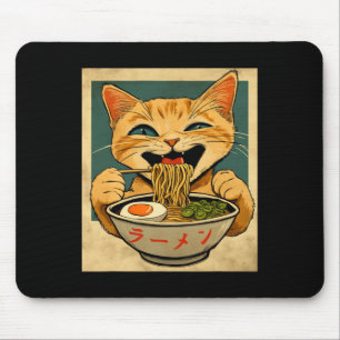 Mousepad Ginger Ginger Ramen Japonês Anime Kawaii Cat G