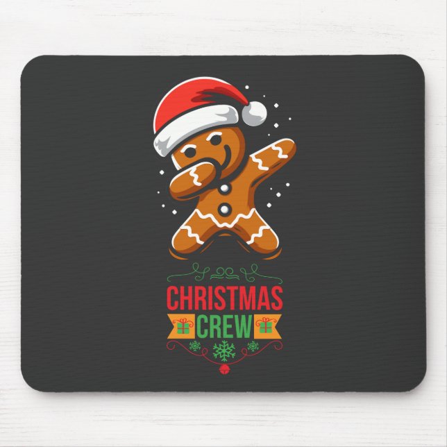 Mousepad Gingerbird Dabbing Christmas (Frente)