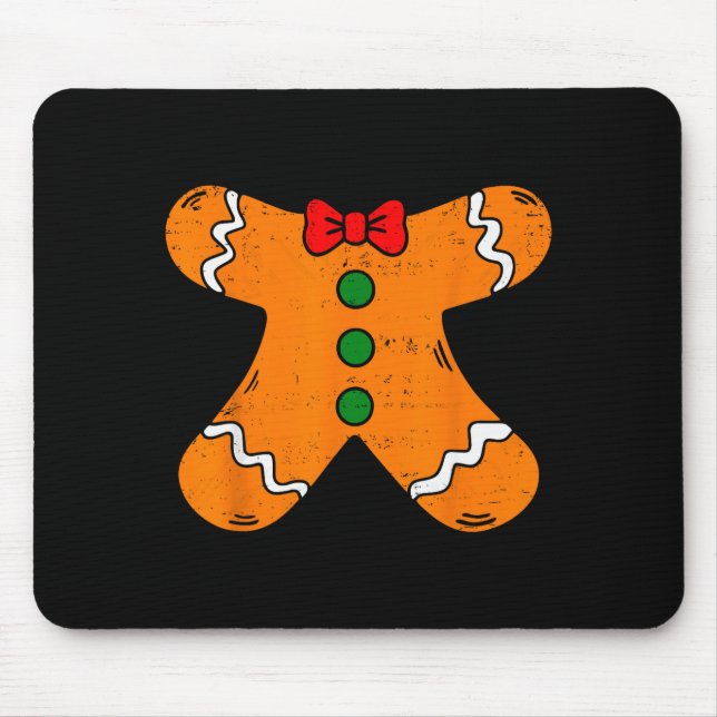 Mousepad Gingerbread Man Body Costume For Halloween Or Chri (Frente)