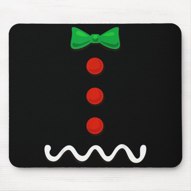 Mousepad Gingerbread Man Christmas Costume  (Frente)