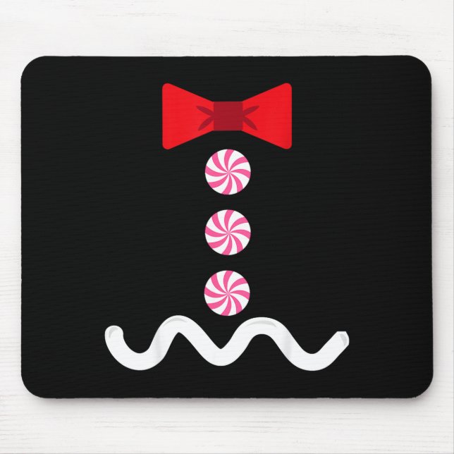 Mousepad Gingerbread Man Christmas Costume Cookie Baking  (Frente)