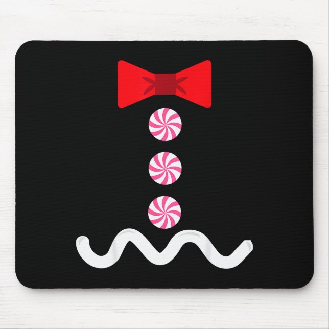 Mousepad Gingerbread Man Christmas Costume Cookie Baking  (Frente)