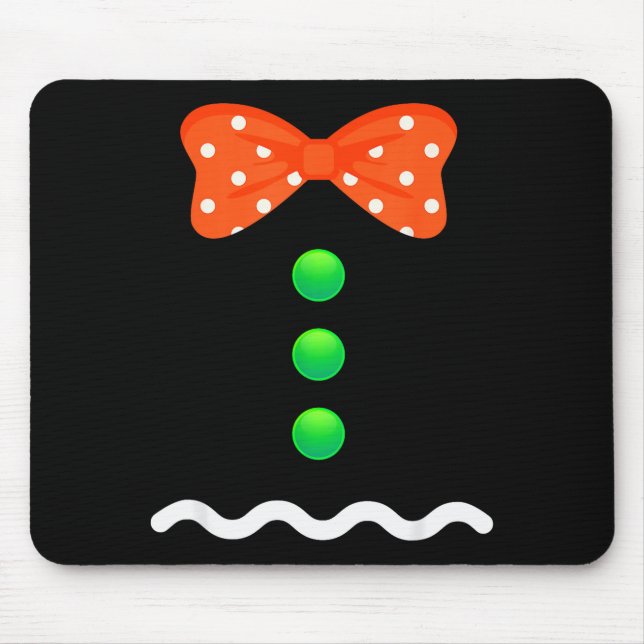 Mousepad Gingerbread Man Christmas Costume For Kids &amp; A (Frente)