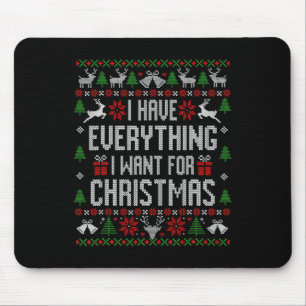 Mousepad Gingercake Man Bull Terrier Cão Vestidas de Natal