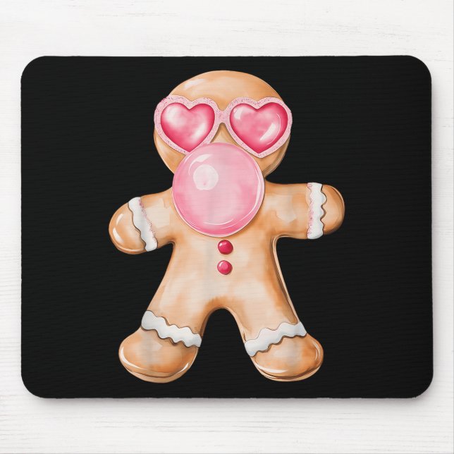Mousepad Gingerpão soprando pastilha Goma Nk Pulmões Christ (Frente)
