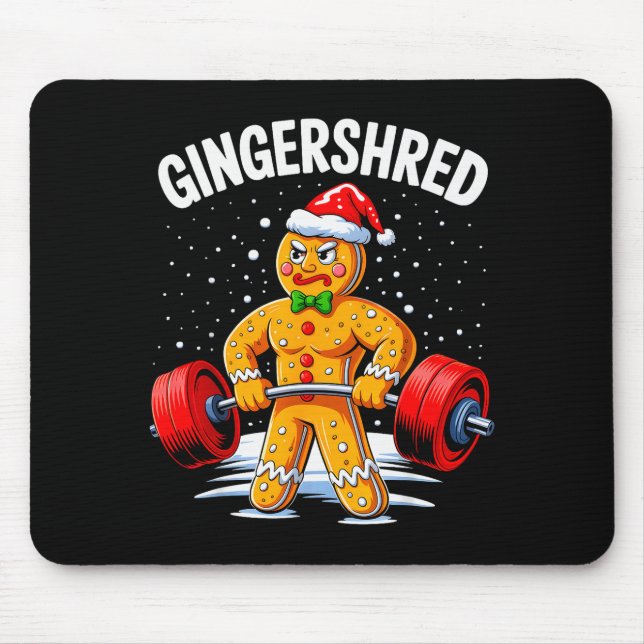 Mousepad Gingershred Engraçado Homem de Biscoito de Gengibr (Frente)