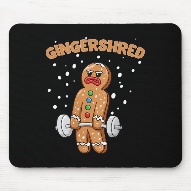 Mousepad Gingershred Funny Gingerbird Man Gym (Frente)
