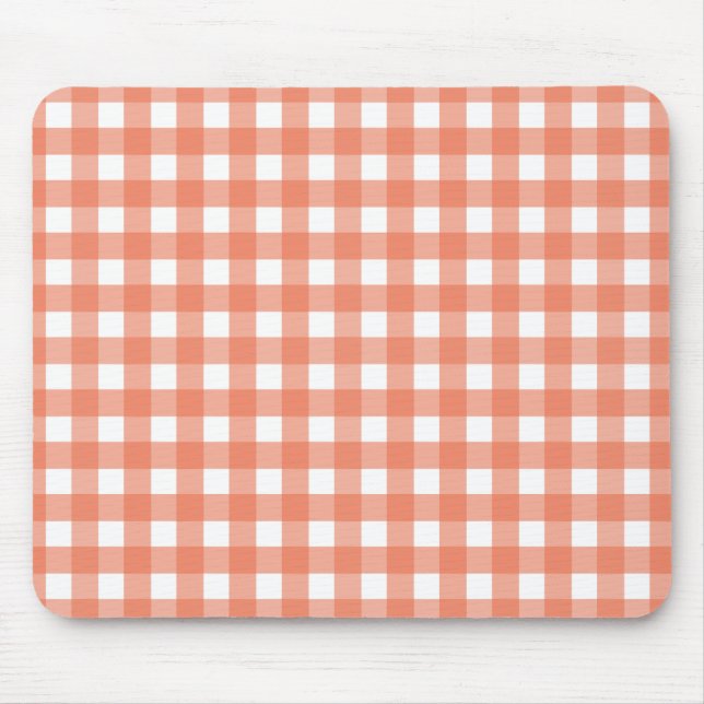 Mousepad Gingham laranja (Frente)