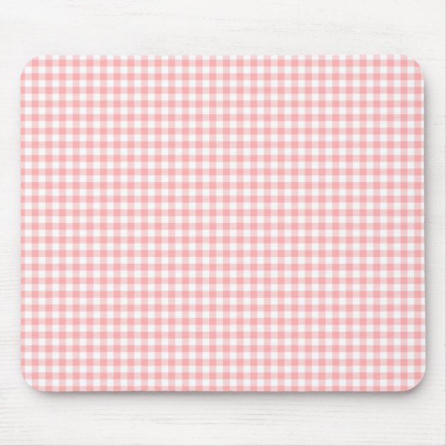 Mousepad Gingham Rosa (Frente)