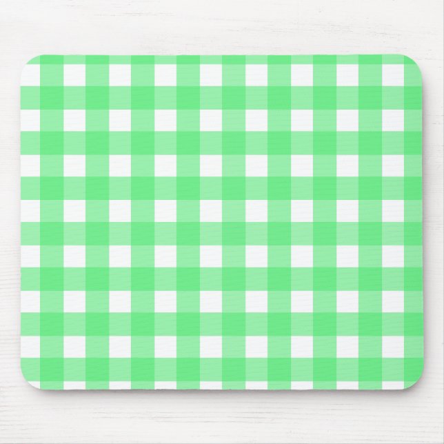 Mousepad Gingham verde (Frente)