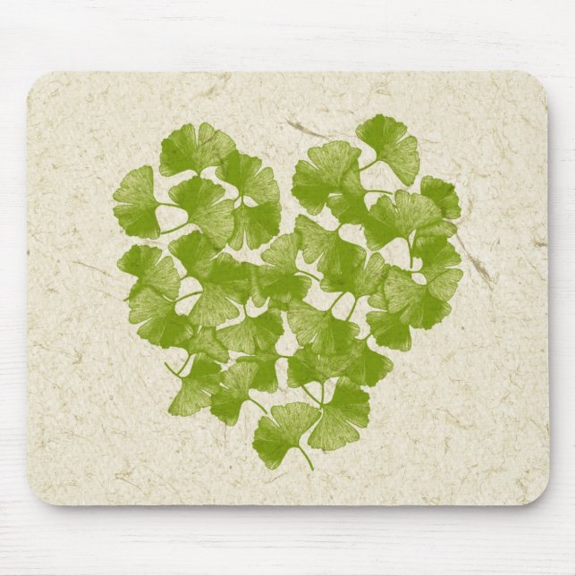 Mousepad Ginkgo Leaf Heart (Frente)