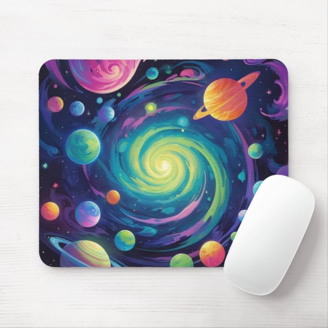 Mousepad Giração Planetária (Com mouse)