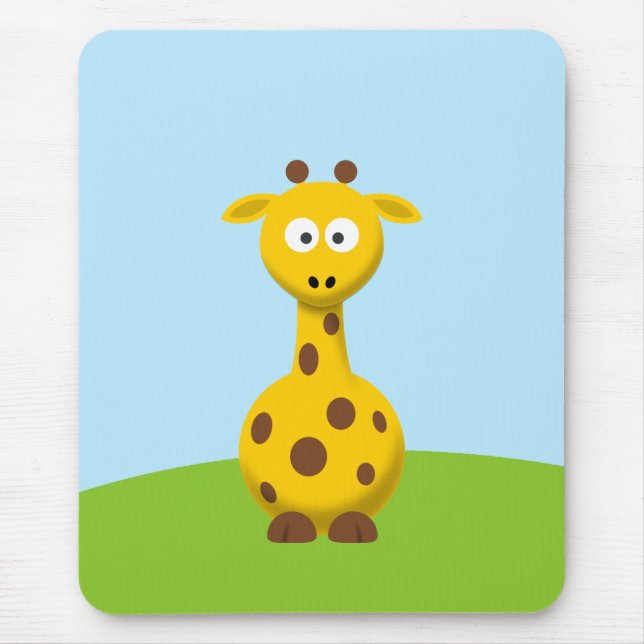 Mousepad Girafa de desenho animado (Frente)