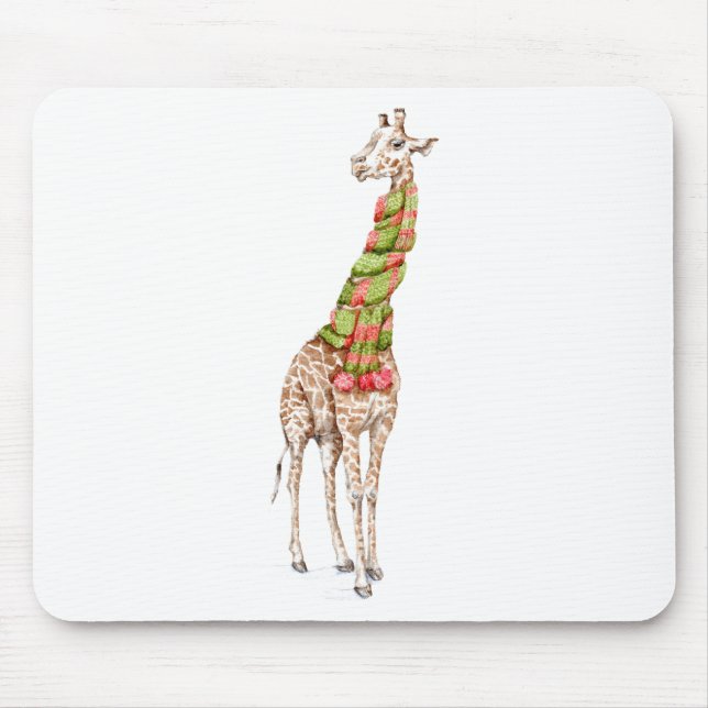 Mousepad Girafa em um Scarf (Frente)